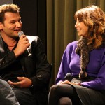 Christian Magdu shares stories and anecdotes from the shoot of EASY TO ASSEMBLE Season 3, with show creator Illeana Douglas, at the Screen Actors Guild Foundation Q&A in Los Angeles, 2011